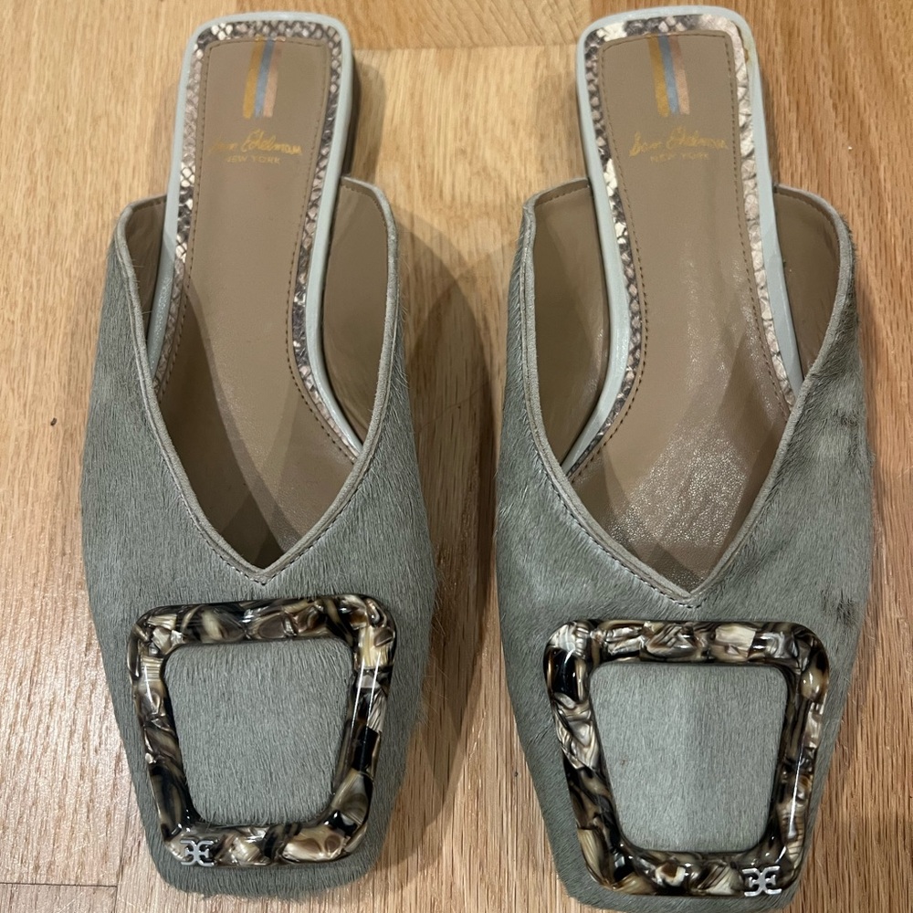 Sam Edelman Mules with Tortoise Buckle